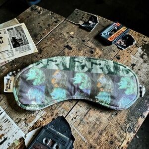 Nirvana Theme Kids Sleep Mask - Black
